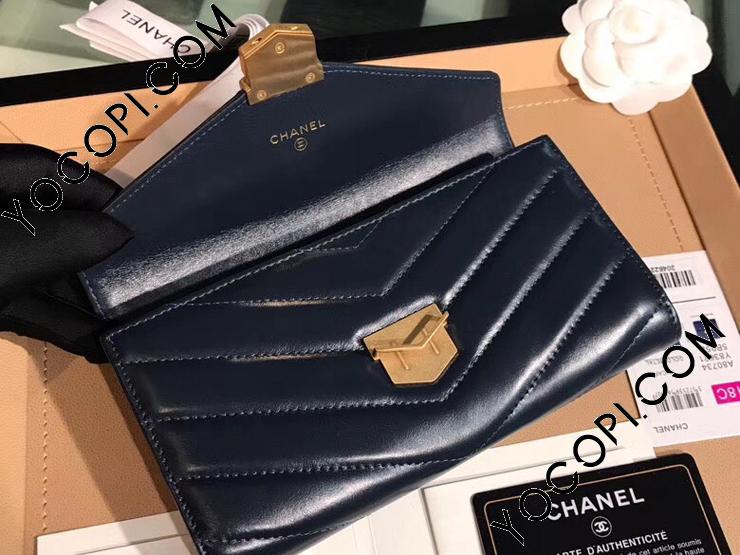 A81225 Y33278 0B821】 CHANEL シャネル 長財布 コピー 2018/19年 
