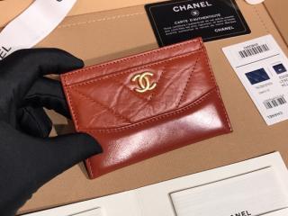 【A84386 Y83824 0B798】 CHANEL シャネル カードケース スーパーコピー 2018/19年 クルーズ コレクション エイジド カーフスキン & スムーズ カーフスキン カードケース 6色可選択 オレンジ