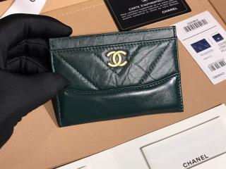 【A84386 Y83824 3B782】 CHANEL シャネル カードケース コピー 2018/19年 クルーズ コレクション エイジド カーフスキン & スムーズ カーフスキン カードケース 6色可選択 グリーン