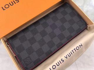 【N63304】 LOUIS VUITTON ルイヴィトン ダミエ・グラフィット 長財布 スーパーコピー ジッピーウォレット・ヴェルティカル メンズ ラウンドファスナー財布