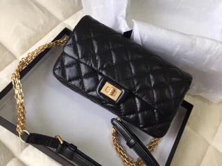 【A57791 Y04634 94305】 CHANEL シャネル バッグ コピー 2019年春夏 プレコレクション エイジド カーフスキン ウエスト バッグ レディース ショルダーバッグ 2色可選択 ブラック
