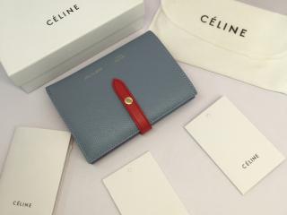 【strap0184】 CELINE Strap セリーヌ ストラップ 財布 コピー ミディアム ストラップウォレット 二つ折り財布 8色可選択