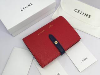 【strap0188】 CELINE Strap セリーヌ ストラップ 財布 コピー ミディアム ストラップウォレット 二つ折り財布 8色可選択