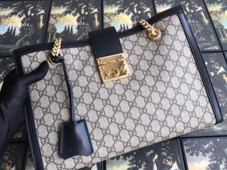 【479197 KHNKG 9769】 GUCCI グッチ パドロック バッグ スーパーコピー  Padlock GGミディアム トートバッグ 4色選択可 ブラック