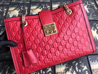 【479197 0REAG 6433】 GUCCI グッチ パドロック バッグ コピー  Padlock トートバッグ レディース ショルダーバッグ 2色選択可 レッド