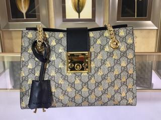 【498156 9F26G 8319】 GUCCI グッチ パドロック バッグ スーパーコピー 〔Padlock〕 GGスプリーム ゴールドビー レディース ショルダーバッグ