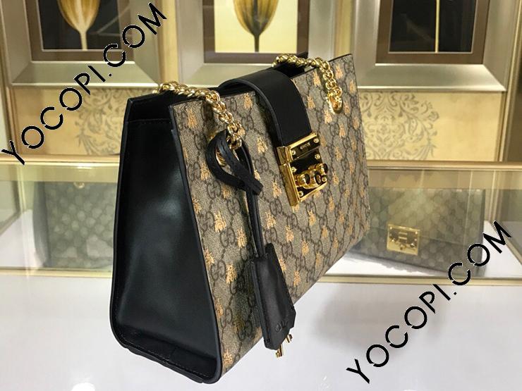 GUCCI ゴールド GGパターン ハンドバッグ GUCCI GUCCI グッチ 498156 パドロック チェーンショルダー