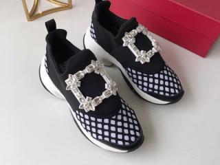 ROGER VIVIER ロジェ・ヴィヴィエ 靴・シューズ スーパーコピー Viv' Run Strass Buckle レディース スニーカー 225-250 4色選択可 【RVW03281】