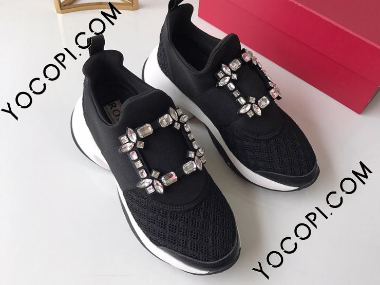 ROGER VIVIER ロジェ・ヴィヴィエ 靴・シューズ スーパーコピー Viv' Run Strass Buckle レディース