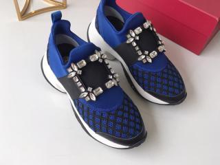 ROGER VIVIER ロジェ・ヴィヴィエ 靴・シューズ コピー Viv' Run Strass Buckle レディース スニーカー 225-250 4色選択可 【RVW03284】