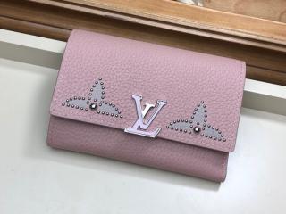 【M63221】 LOUIS VUITTON ルイヴィトン 財布 スーパーコピー ポルトフォイユ・カプシーヌ コンパクト レディース 三つ折り財布