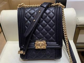 【AS0130 Y83621 94305】 BOY CHANEL ボーイ シャネル バッグ コピー ハンドバッグ グレインド カーフスキン レディース ショルダーバッグ 3色可選択 ブラック