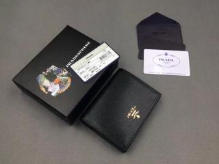 【1MV204_ZLP_F061H】 PRADA プラダ 財布 コピー 「サフィアーノ」カーフレザー レディース 二つ折り財布 2色可選択 ブラック+ピンク