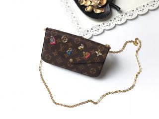 【M63999】 LOUIS VUITTON ルイヴィトン モノグラム 長財布 スーパーコピー ポシェット・フェリーチェ GM レディース 二つ折り財布