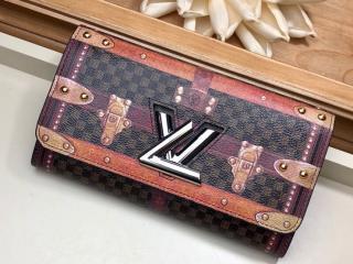 【M63778】 LOUIS VUITTON ルイヴィトン ダミエ 長財布 コピー ポルトフォイユ･ツイスト その他キャンバス レディース 二つ折り財布