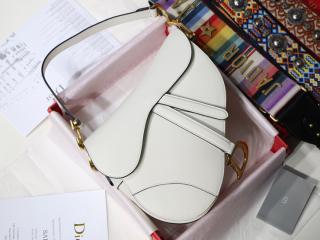 【M0446CWVG_M030】 DIOR ディオール バッグ コピー カーフスキン “SADDLE” バッグ レディース ショルダーバッグ 5色可選択 ホワイト