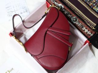 【M0446CWVG_M41R】 DIOR ディオール バッグ コピー カーフスキン “SADDLE” バッグ レディース ショルダーバッグ 5色可選択 レッド