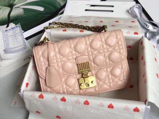 【M5818CNMJ_M413】 DIOR ディオール バッグ コピー ラムスキン DIORADDICT フラップバッグ レディース ショルダーバッグ 8色可選択 パウダーピンク