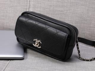 【AS0142 Y84157 94305】 CHANEL シャネル バッグ コピー ラムスキン ウエスト バッグ レディース ショルダーバッグ 2色可選択 ブラック