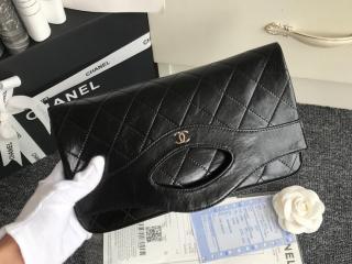 【A70520 Y33446 94305】 CHANEL シャネル バッグ スーパーコピー メタリック クランプル ゴートスキン CHANEL 31 ポーチ クラッチバッグ 3色可選択 ブラック