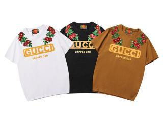 グッチ春夏新作★ロゴ入半袖Tシャツ　GUCCIシャツレディースブランド