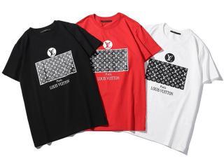 Louis Vuitton(ルイヴィトン) ヴァージル 19SS ブリックプリントTシャツイエローメンズ 半袖シャツ メンズ 激安