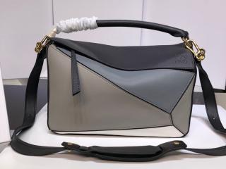 【322.30JS20-0010298318】 LOEWE ロエベ パズル バッグ コピー Puzzle バッグ バーシティーブルーマルチトーン レディース ショルダーバッグ 9色可選択