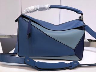 【322.30JS20-0010298319】 LOEWE ロエベ パズル バッグ スーパーコピー Puzzle バッグ バーシティーブルーマルチトーン レディース ショルダーバッグ 9色可選択