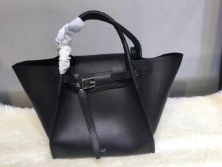 【189313A4T.38NO-S】 CELINE セリーヌ バッグ スーパーコピー ビッグバッグ スモール ロングストラップ付き / スムースカーフスキン  レディース ショルダーバッグ ブラック