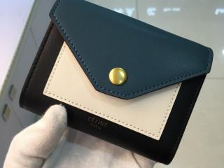 【pocket0181-s】 CELINE セリーヌ 財布 コピー Pocket Trifolded ポケット トライフォールデッド レディース 三つ折り財布 6色可選択