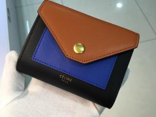 【pocket0184-s】 CELINE セリーヌ 財布 スーパーコピー Pocket Trifolded ポケット トライフォールデッド レディース 三つ折り財布 6色可選択