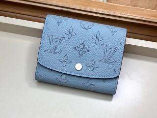 【M67406】 LOUIS VUITTON ルイヴィトン マヒナ 財布 コピー ポルトフォイユ・イリス コンパクト レディース 二つ折り財布 4色可選択 ブルー ホライゾン パンプキン