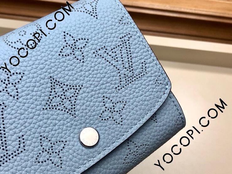 【M67406】 LOUIS VUITTON ルイヴィトン マヒナ 財布 コピー ポルトフォイユ・イリス コンパクト レディース 二つ折り財布