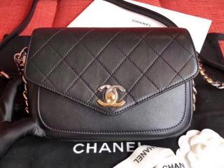 【AS0413 B00137 94305】 CHANEL シャネル バッグ コピー カーフスキン フラップ バッグ レディース ショルダーバッグ 2色可選択 ブラック