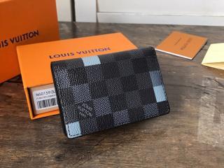 【N60159】 LOUIS VUITTON ルイヴィトン ダミエ・グラフィット 財布 コピー オーガナイザー・ドゥ ポッシュ メンズ 二つ折り財布 2色可選択 グレー
