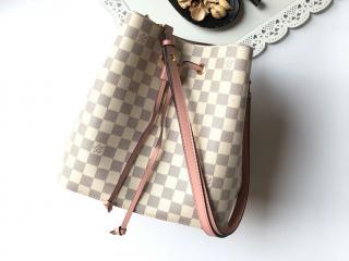 【N40152】 LOUIS VUITTON ルイヴィトン ダミエ・アズール バッグ スーパーコピー ネオノエ レディース ショルダーバッグ 3色可選択 オードローズ