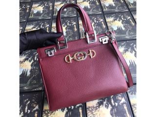 【569712 1B90X 6629】 GUCCI グッチ バッグ スーパーコピー 〔グッチ ズゥミ〕スモール トップハンドルバッグ レディース ショルダーバッグ 6色可選択 バーガンディ