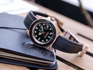 ロレックス 腕時計機械式 メンズ 時計 自動巻き 革ベルト 40mm