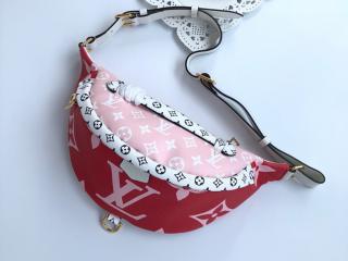 【M44575】 LOUIS VUITTON ルイヴィトン モノグラム バッグ スーパーコピー バムバッグ レディース ショルダーバッグ ルージュ