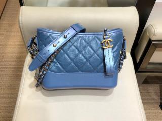 【A91810 B00395 N4476】 CHANEL'S GABRIELLE ガブリエル ドゥ シャネル バッグ スーパーコピー スモール ホーボー バッグ  レディース ショルダーバッグ ブルー
