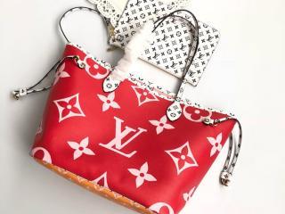 【M44567】 LOUIS VUITTON ルイヴィトン モノグラム バッグ コピー ネヴァーフル MM トートバッグ レディース ショルダーバッグ 3色可選択 ルージュ