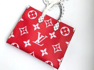 【M44569】 LOUIS VUITTON ルイヴィトン モノグラム バッグ コピー オンザゴー トートバッグ レディース ショルダーバッグ 3色可選択 ルージュ