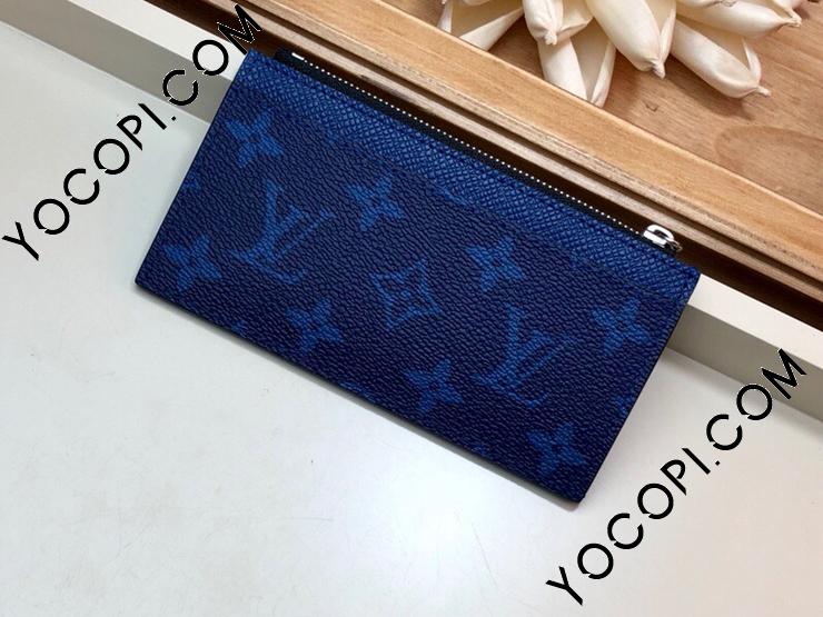 ルイ・ヴィトンM30270 タイガラマ カードフォルダ 色コバルト 紺色 ルイ・ヴィトンM30270 タイガラマ コインカードフォルダ 色コバルト