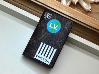 【M67818】 LOUIS VUITTON ルイヴィトン モノグラム 財布 スーパーコピー オーガナイザー・ドゥ ポッシュ メンズ 二つ折り財布 2色可選択 マロン