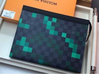 【N60176】 LOUIS VUITTON ルイヴィトン ダミエ・グラフィット バッグ コピー ポシェット・ヴォワヤージュ MM メンズ クラッチバッグ