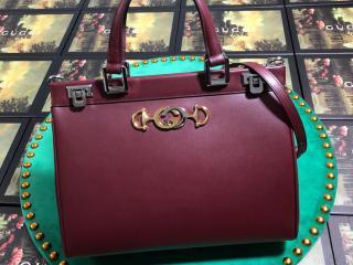 【564714 05J0X 6629】 GUCCI グッチ バッグ スーパーコピー 〔グッチ ズゥミ〕スムースミディアム トップハンドルバッグ レディース ショルダーバッグ 4色可選択 ブルゴーニュ