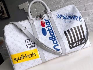 【M44643】 LOUIS VUITTON ルイヴィトン モノグラム バッグ スーパーコピー キーポル・バンドリエール 50 メンズ ボストンバッグ 2色可選択 ブロン