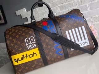 【M44642】 LOUIS VUITTON ルイヴィトン モノグラム バッグ コピー キーポル・バンドリエール 50 メンズ ボストンバッグ 2色可選択 マロン
