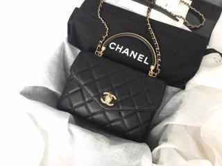 【AS0625 B00382 94305】 CHANEL シャネル バッグ スーパーコピー 19SS カーフスキン スモール トップハンドル フラップ バッグ レディース ショルダーバッグ 3色可選択 ブラック