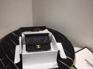 【AS0582 B00371 94305】 CHANEL シャネル バッグ コピー 19SS ラムスキン & コスチューム パール フラップ バッグ レディース ショルダーバッグ 2色可選択 ブラック